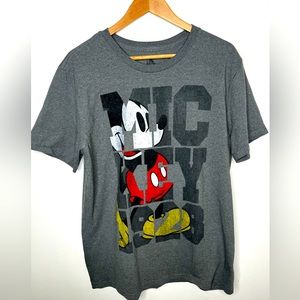 Disney Mickey Mouse Graphic Gray Medium Tshirt